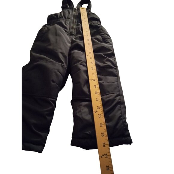 wippette Childrens size 24M Black Insulated Snow Bib Overalls Adjustable Straps - Picture 4 of 7